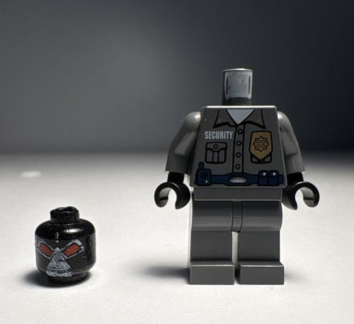 Lego bane head arkham guard - bane,